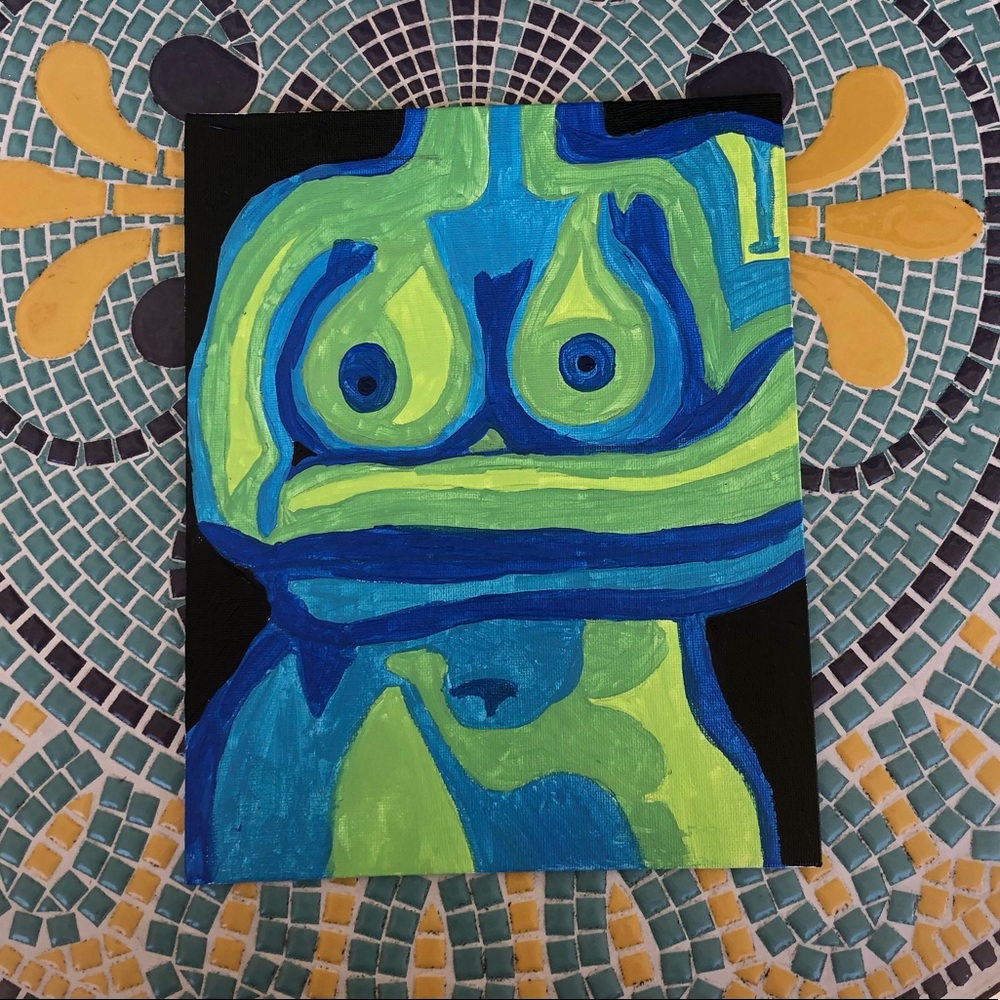 Handmade Art acrylic painting on canvas